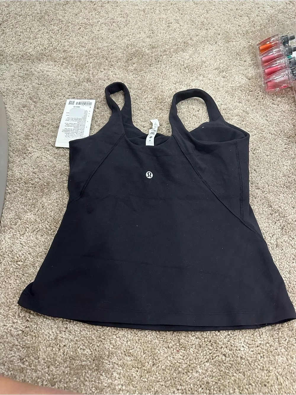 lululemon athletica Black Fitted Tank Top